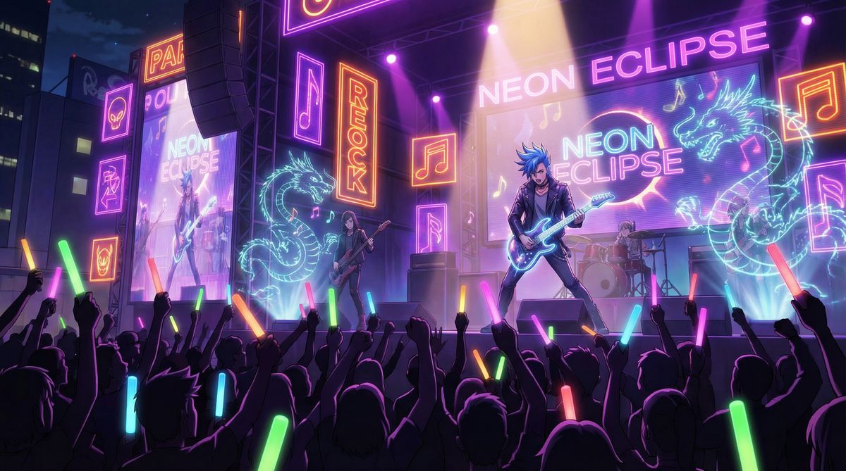 草莓视频动漫：音乐摇滚之夜